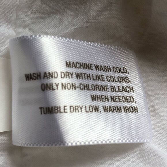 Old Navy White 100% Cotton Dress Sleeveless V neck elastic at waist Small - Picture 8 of 9